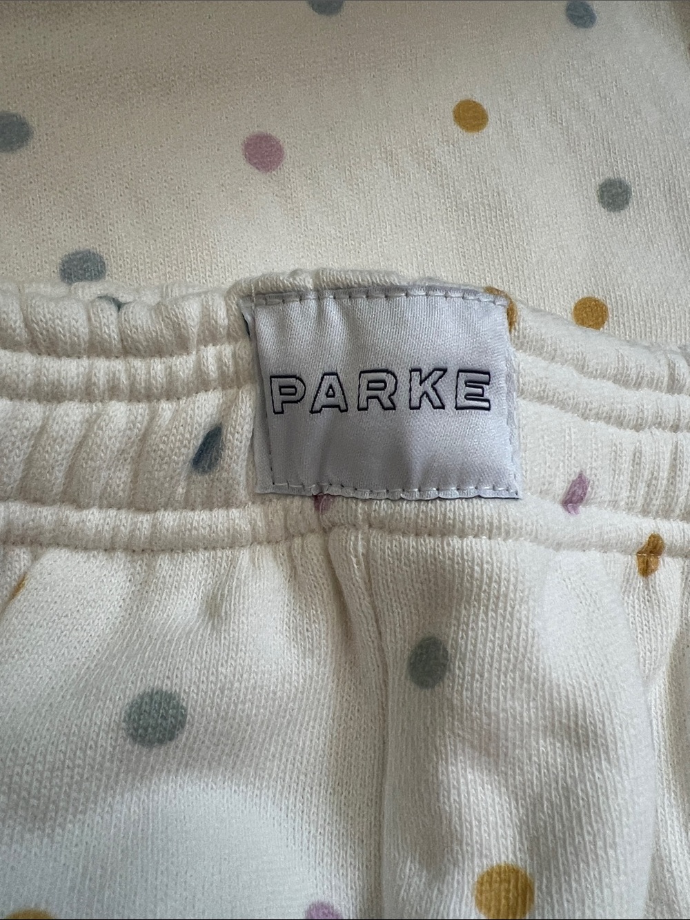 PARKE Funfetti Print Heritage Boxer Sweatpants Birthday Size Small NEW IN BAG - Picture 3 of 7